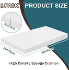 Frienda 1 Pack 36" x 24" x 3" Upholstery High Density Craft Sheets Cushion Foam - Image 2