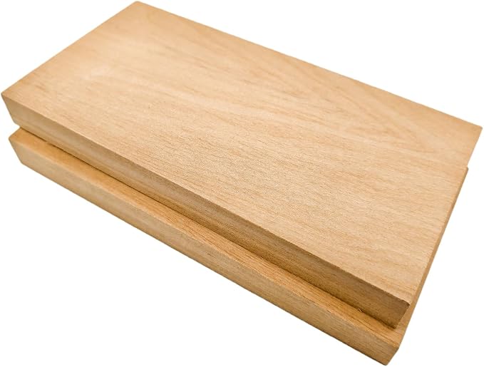2PCS Unfinished Basswood Blocks by Unknown