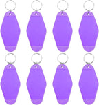 8PCS Motel Keychain Blank Hotel Key Tags Holder by PPhtony