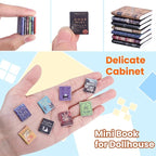 DIYDEC 300pcs Mini Books Miniatures Dollhouse Books - Image 3