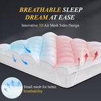 DOWNCOOL 3 Inch Full Mattress Topper, Ultra Thick and Fluffy Supportive Memory - Image 5