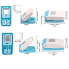 BAOFALI 2Pcs/Set Stamp Puncher 1.25x1.5 Inch & 1 Inch Square Postage Stamps - Image 2