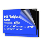 Art3d 1/8" Thick Plexiglass Sheets in Black by Art3d