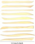 Honbay 10-Piece Double Ended Wooden Mini Modeling Tools Clay Sculpture Tools - Image 2