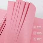 RECUTMS 12x12 Scrapbook 60 Pages Kraft Paper DIY Anniversary Album Pink | 250gsm - Image 5