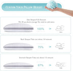 Meoflaw Cooling Queen Size Pillow, Shredded Memory Foam, Supports Back & Side - Image 4