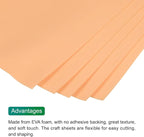 MECCANIXITY EVA Foam Sheets Beige 35.4 Inch x 19.7 Inch 2mm Thick Crafts Foam - Image 4