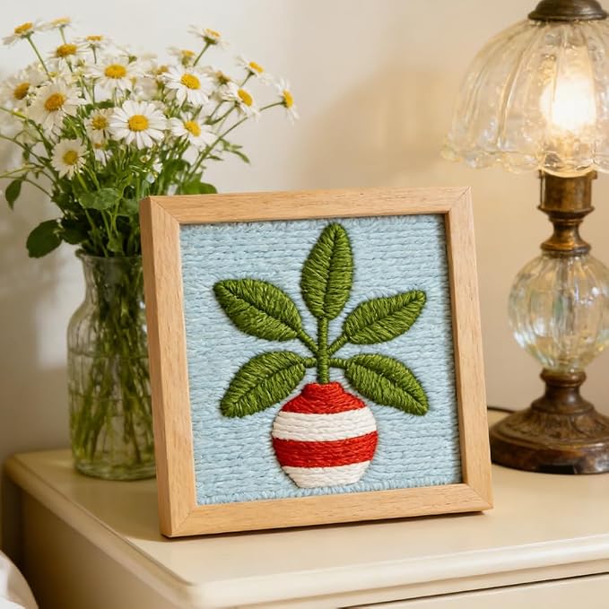 INFUNLY Potted Plant Punch Needle Kit - Image 2