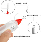 18PCS Precision Needle Tip Glue Applicator Bottles, 6 Color 10ML/1 OZ Fine - Image 3