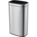 Global Industrial 8 Gallon Stainless Steel Slim Open Top Receptacle