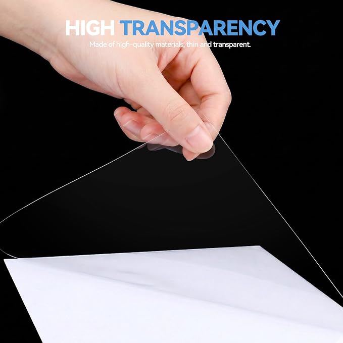 36 Sheets Transparent Laminate Sheets Self Adhesive Laminating Sheets | 8.5x11 - Image 4