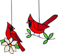 2 Packs Stained Glass Red Cardinal Memorial Gifts by Handcraftedstainedglassgifts
