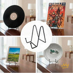 KINGDOM SOLUTIONS 4" 2-Pack Metal Stands Black – Book Stand – Sturdy Plate - Image 5