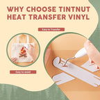Tintnut Wood Pattern Heat Transfer Vinyl, 10 Sheets 12×10in Iron on Vinyl | - Image 3