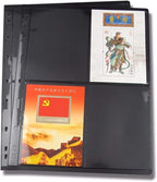 MUDOR Stamp Pages for Stamp Collection Album Binder Book, 10 Sheet 4 Grids | by MUDOR
