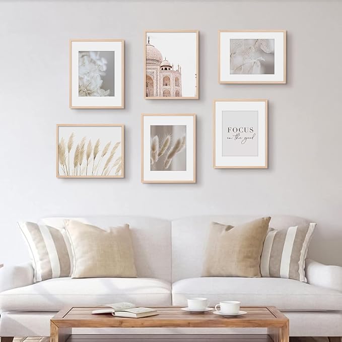 11x14 Picture Frame, Solid Oak Wood Frame 8x10 - Image 6