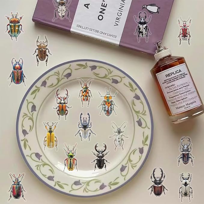 50 PCS Realistic Beetle Stickers - Image 6