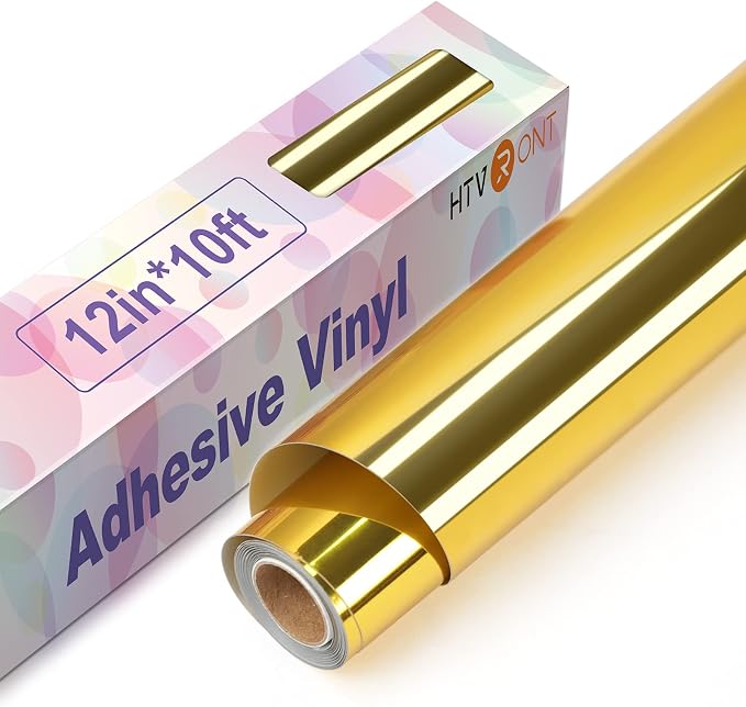 HTVRONT Gold Chrome Permanent Vinyl by HTVRONT