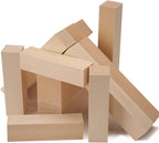 Unfinished Basswood Carving Blocks Kit, Rectangular Wooden Blocks 12 Pack - Image 3