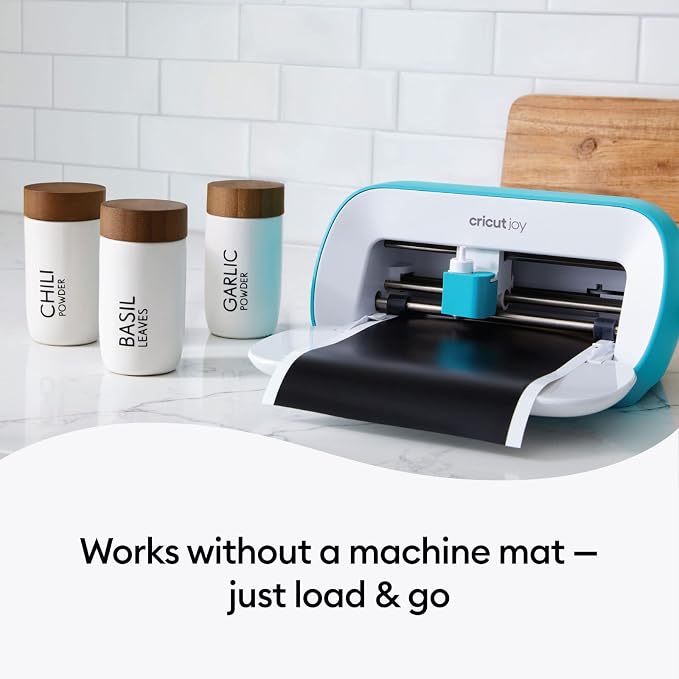 Cricut Joy Smart Permanent Vinyl, Aqua - 4ft Roll - Image 3