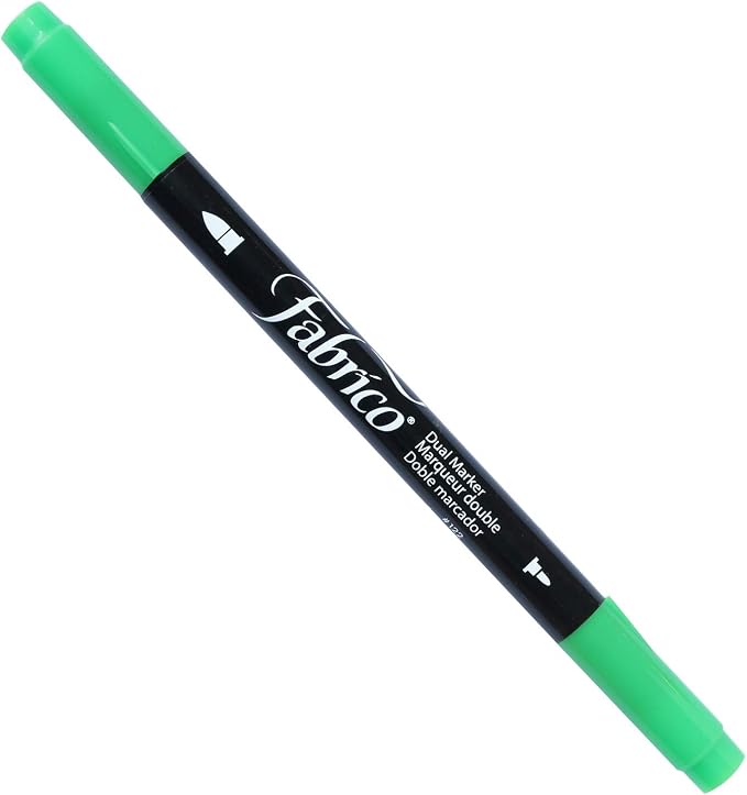 Tsukineko Dual-Ended Fabrico Marker Color-Fast, Spring Green - Image 3