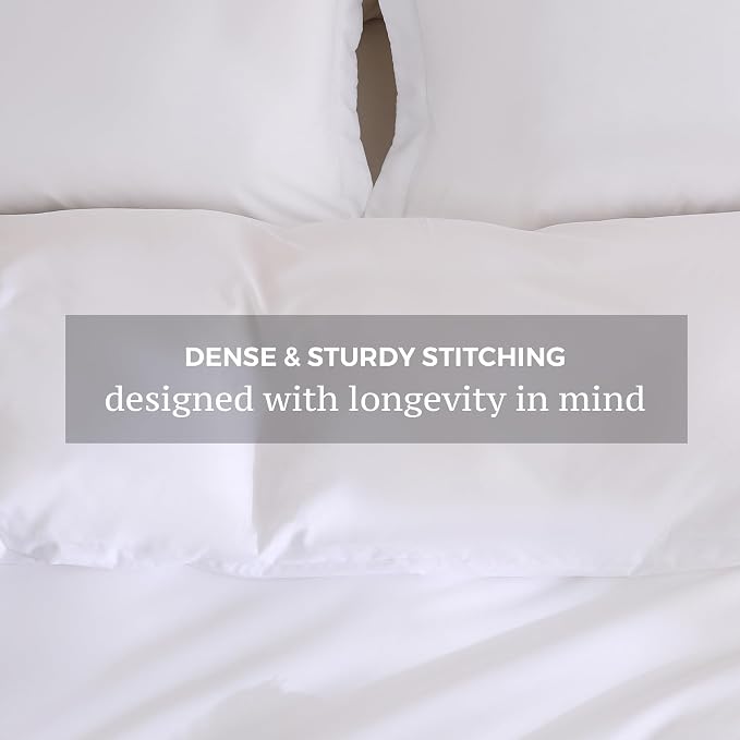 JSD White Duvet Cover Set Full Size, 3 Piece Duvet Cover - Image 5