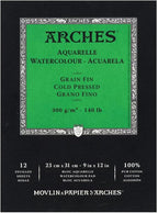 Arches Watercolor Paper Pad, 140 Pound, Cold Press, 12 Sheets/Pack, Case of 3 - Image 2