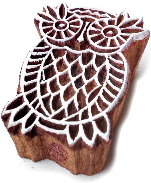 Royal Kraft Wooden Stamps DIY Fabric, Henna Printing Blocks THDtag035 by RoyalKraft