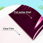 Sheet Metallic Foil HeatTransferVinyl Metallic Rose, 12Inch*6Ft Bundle Chrome - Image 3