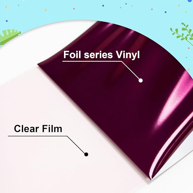 Sheet Metallic Foil HeatTransferVinyl Metallic Rose, 12Inch*6Ft Bundle Chrome - Image 3