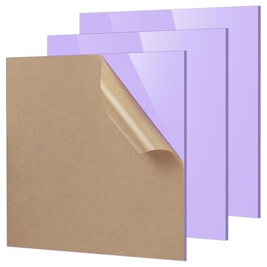 Adrattnay Purple Acrylic Sheets 1/8" Thick, by WOODEXPERT