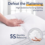ROUMEA Pillows Queen Size Set of 4, Gusseted Bed Pillows - Image 5