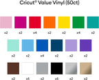 Cricut Value Permanent Vinyl-Rainbow Sampler - Image 3