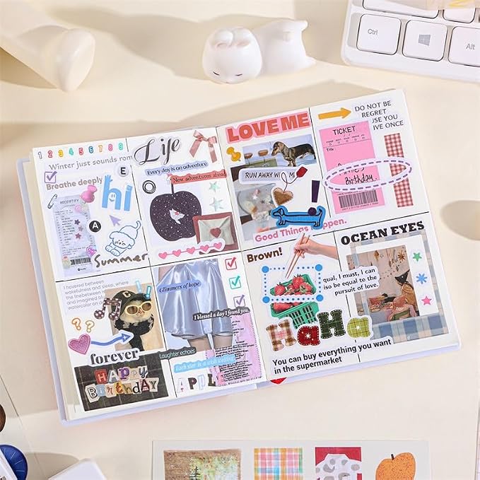 Girl's Korean Sticker Book, Food and Daily Life Theme - Image 6