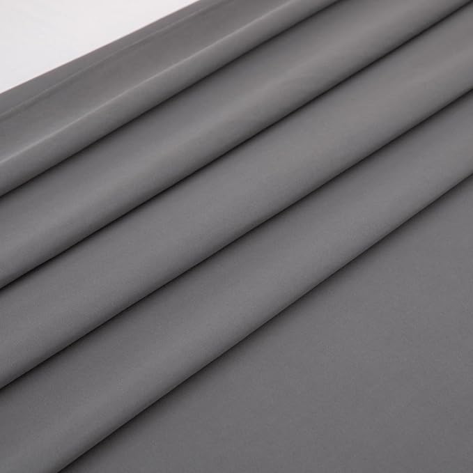 Twin Flat Sheet Only，66x96Inch Dark Gray - Image 4