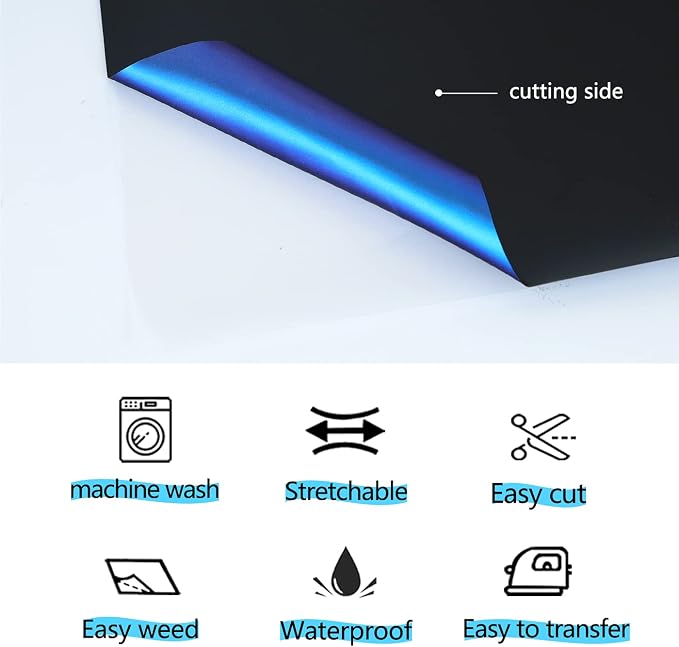 guangyintong Chameleon Heat Transfer Vinyl HTV Rolls, Changing Color HTV Vinyl - Image 5