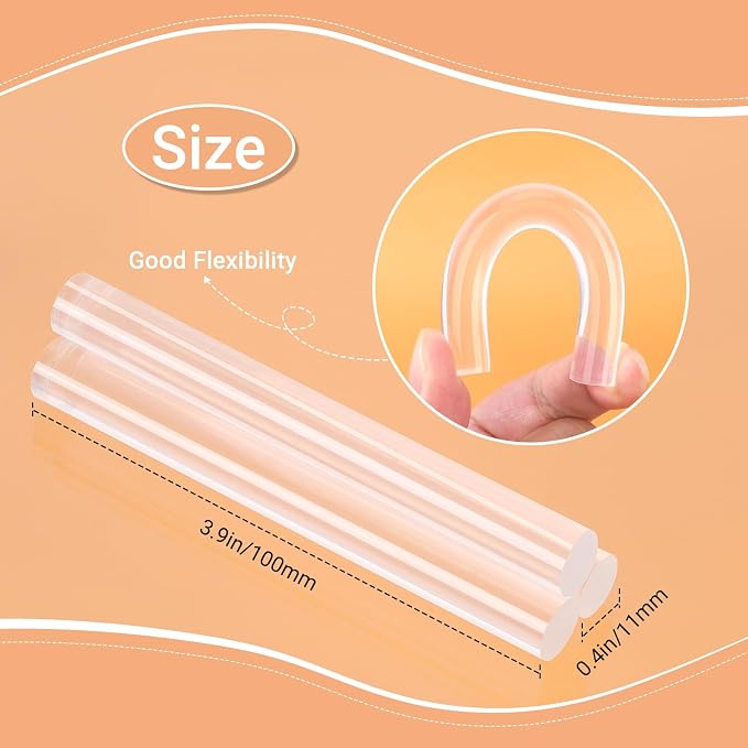 200 Pack Crystal Clear Hot Glue Sticks - Image 2