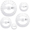 Geyee 5 Pcs Circle Ruler Quilting Template Set Circle Templates by Geyee