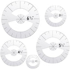 Geyee 5 Pcs Circle Ruler Quilting Template Set Circle Templates by Geyee