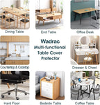 Large Multisize PVC Clear Table Cover Protector Rectangular Vinyl Heat - Image 6