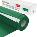 VinylRus Heat Transfer Vinyl-12” x 35FT Green Iron on Vinyl Roll by VinylRus