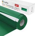 VinylRus Heat Transfer Vinyl-12” x 35FT Green Iron on Vinyl Roll by VinylRus