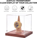 LITY Championship Ring Display Case, No Assembly Required Clear Acrylic Single - Image 3
