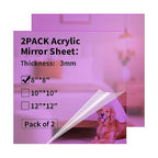 Mirror Acrylic Sheets 1/8 ” Thick by gdhwcxl
