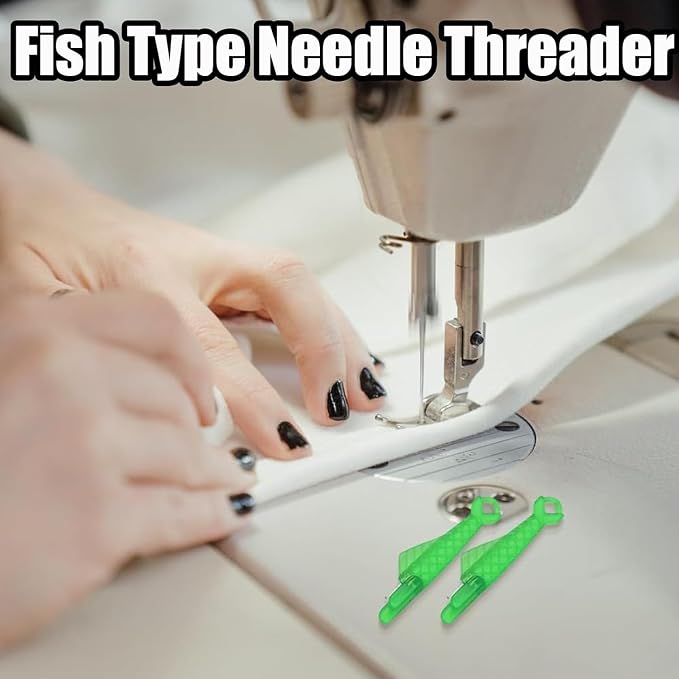 10 Pcs Fish Mouth Sewing Machine Needle Threader, 2024 New Upgraded Automatic - Image 4