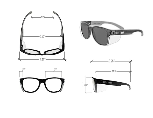 MAGID Y50 Safety Glasses for Construction | Black Frame — 6 Pairs, ANSI Z87.1+ - Image 4