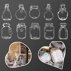 40Pcs Large Size DIY Bookmarks, Kaluofan Transparent Dried Flower Bookmarks - Image 2