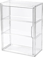 3 Tier Display Case for Collectibles, Storage Container by UniHIMO