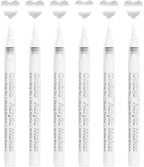 Grabie 6 White Acrylic Paint Markers, 0.7mm Extra Fine Tip Acrylic Paint Pens - Image 5