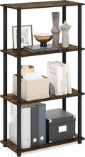 Furinno Turn-N-Tube Storage Shelves, 4-Tier Toolless Book Shelf, Corner Shelf by Furinno-FitsYourSpaceFitsYourBudget